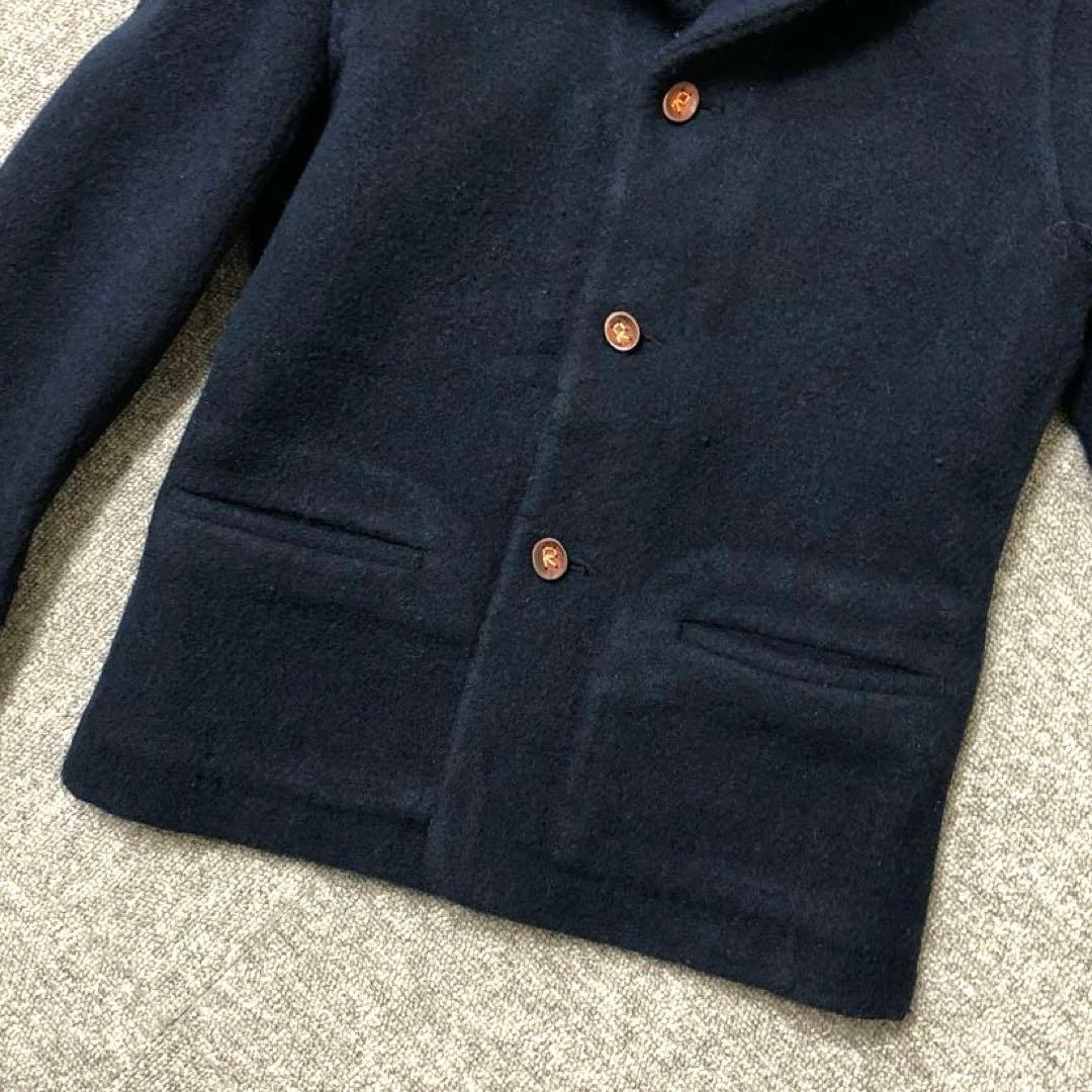 45R 45rpm 縮絨ウール ジャケット ウッドボタン