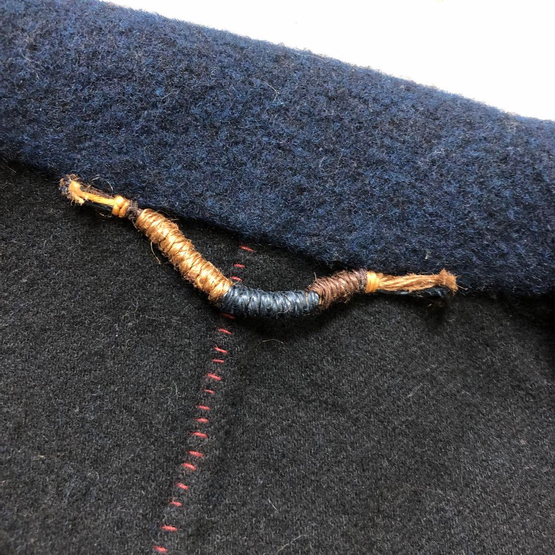 45R 45rpm 縮絨ウール ジャケット ウッドボタン