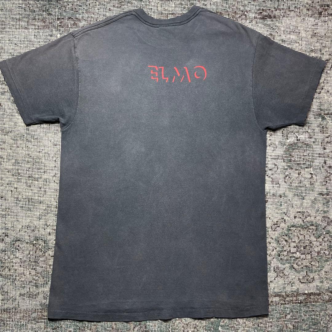 ヴィンテージ　 USA製　セサミストリート　エルモ　ブラックアウト　Tシャツ　黒