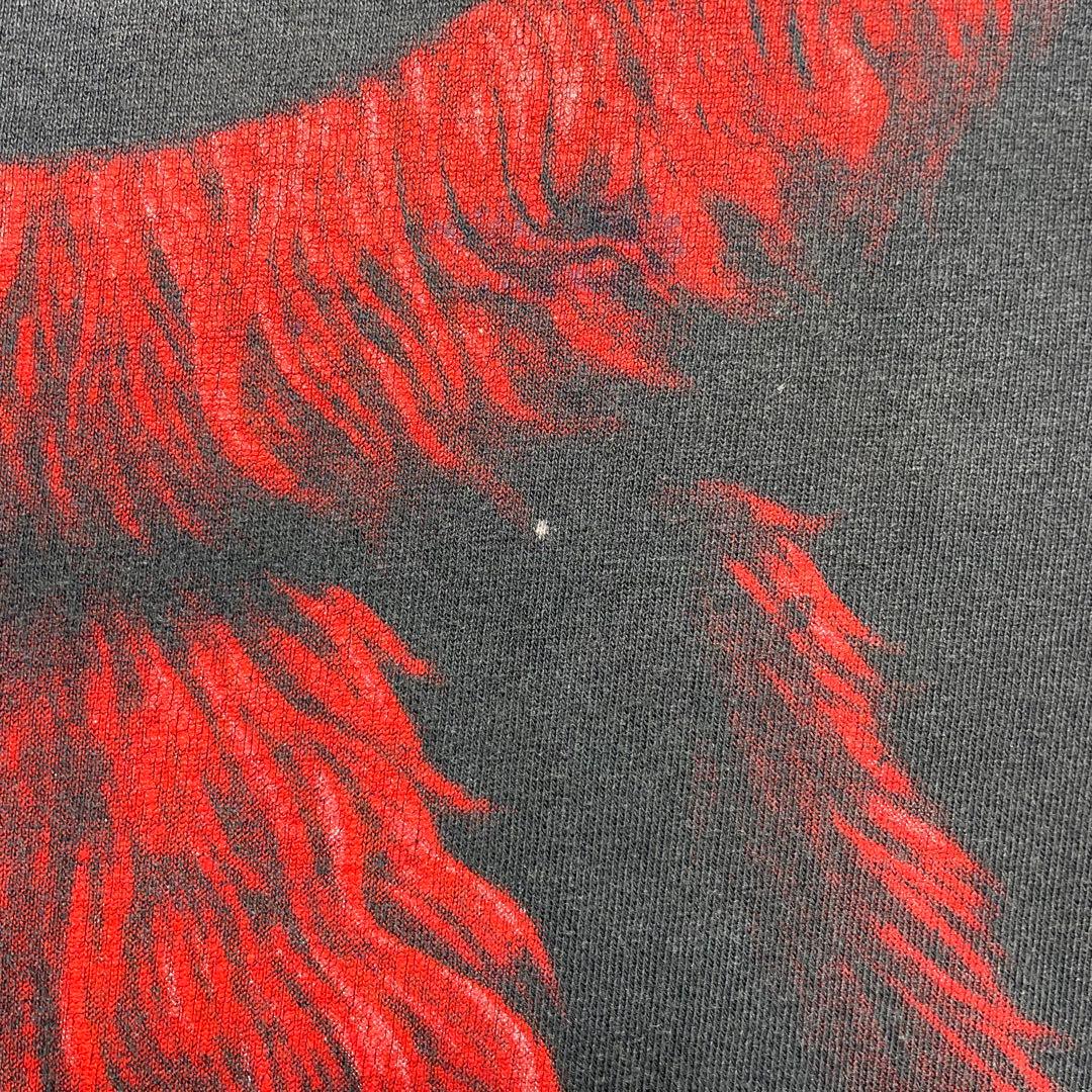 ヴィンテージ　 USA製　セサミストリート　エルモ　ブラックアウト　Tシャツ　黒