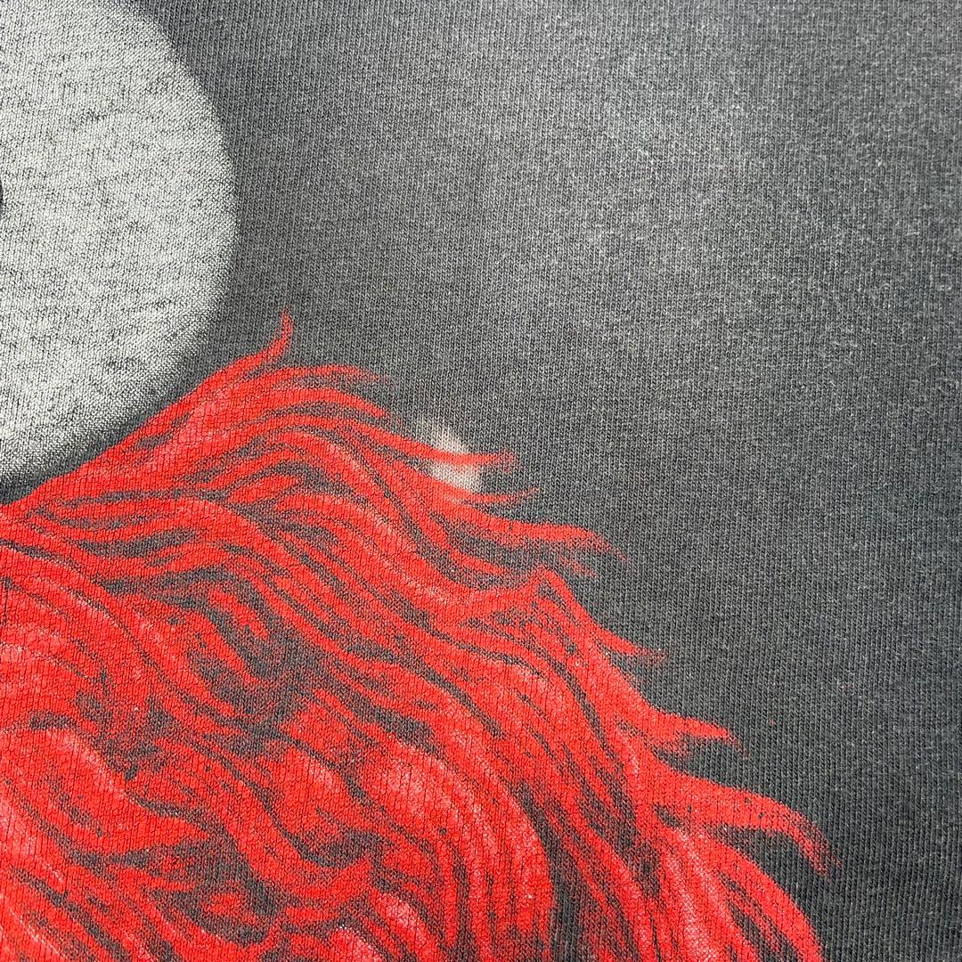 ヴィンテージ　 USA製　セサミストリート　エルモ　ブラックアウト　Tシャツ　黒