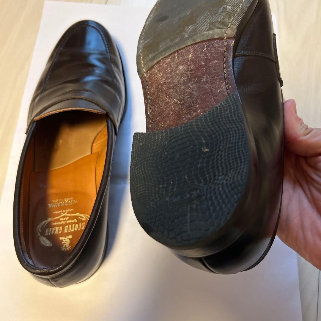 スコッチグレイン HIROKAWA ローファー 革靴　26cm ブラウン