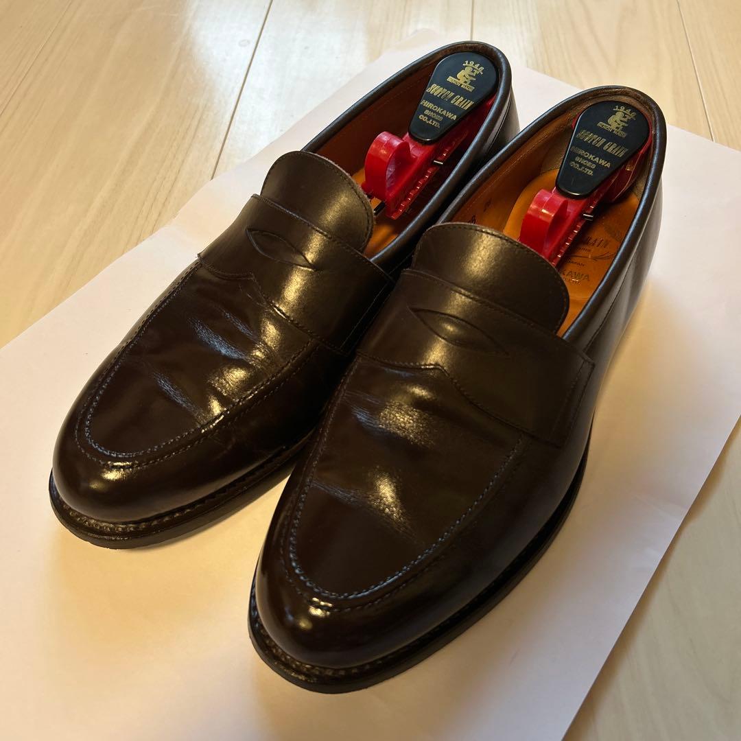 スコッチグレイン HIROKAWA ローファー 革靴　26cm ブラウン