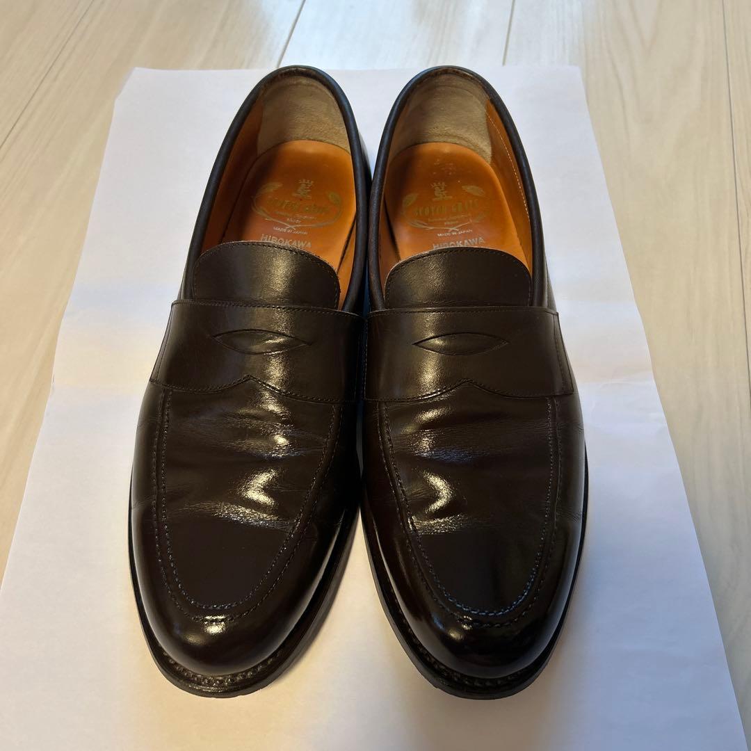 スコッチグレイン HIROKAWA ローファー 革靴　26cm ブラウン