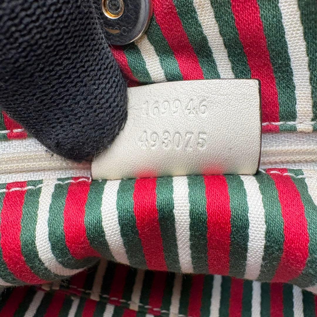 061 美品 GUCCI トートバッグ ハンドバッグ 肩掛け GG柄 e2