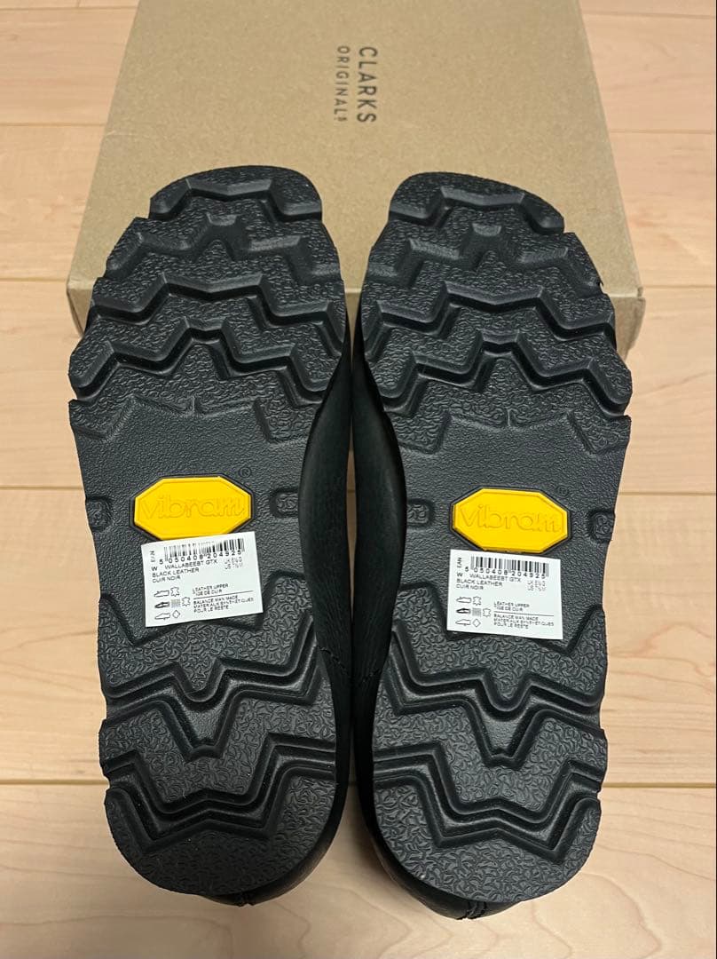 クラークス ワラビー ブーツ レザー GORETEX ブラック 25