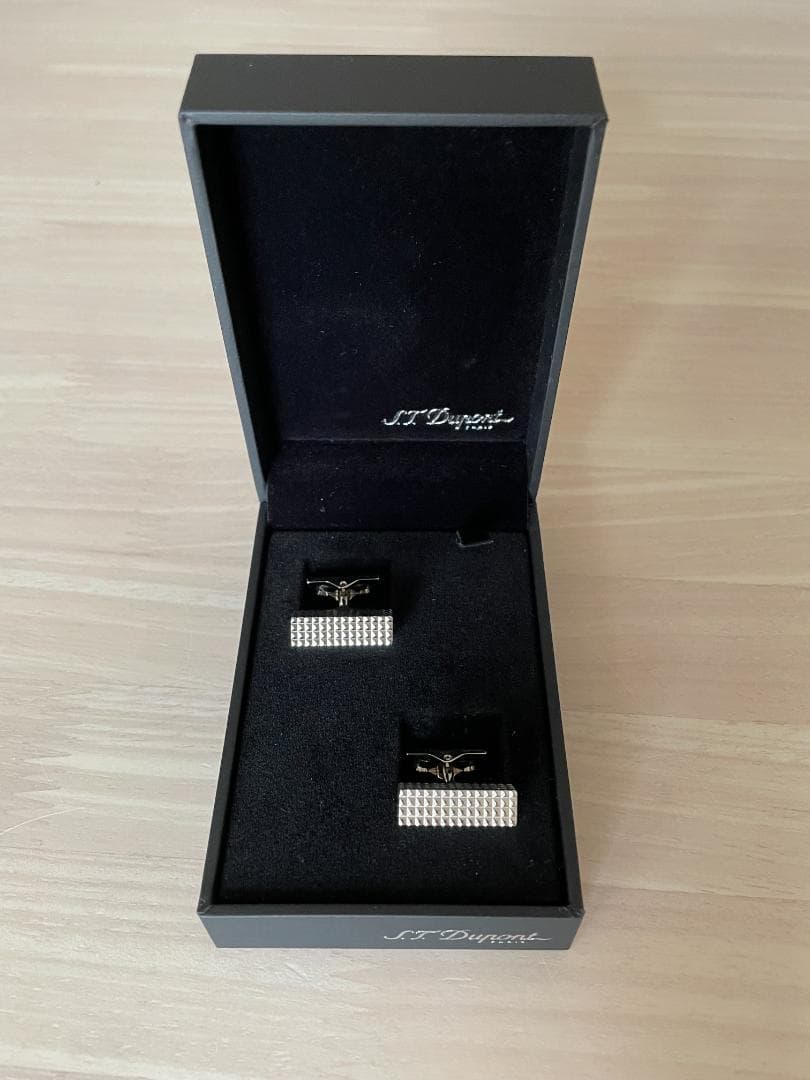 エス・テーデュポン　カフリンクス　スクエアパラディウム