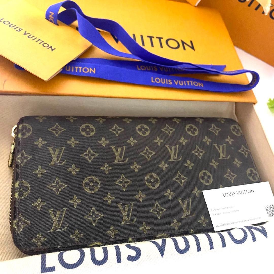 ルイ ヴィトン◎ジッピーウォレット モノグラム ミニラン ラウンドファスナー 茶