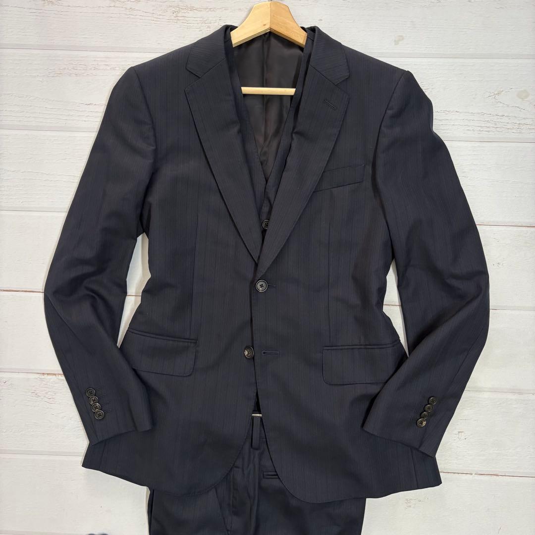 極美品✨23aw ポールスミス スーツ スリーピース グラデーション ネイビー