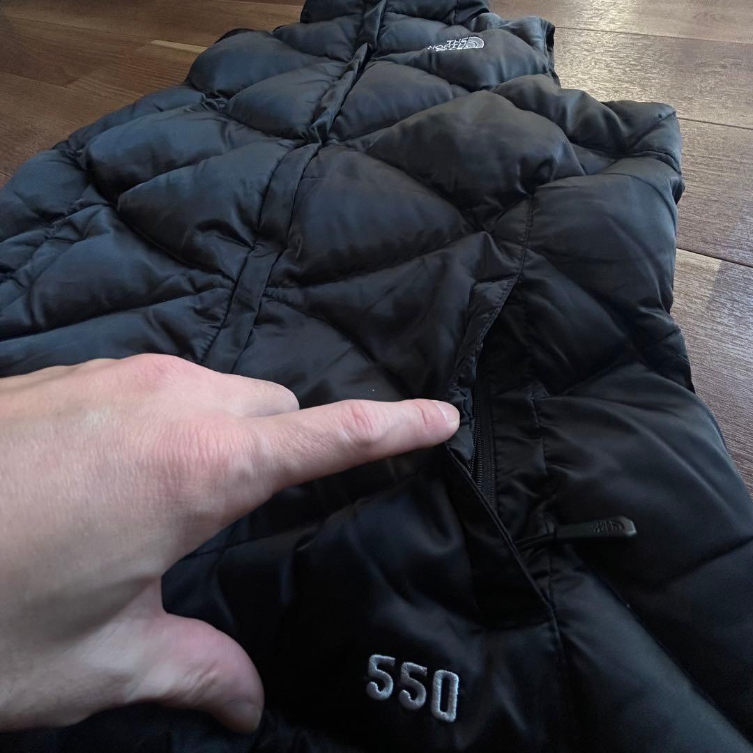 ⭐️着用感の少ない美品⭐️ノースフェイス ダウンベスト 黒 S 550 FILL