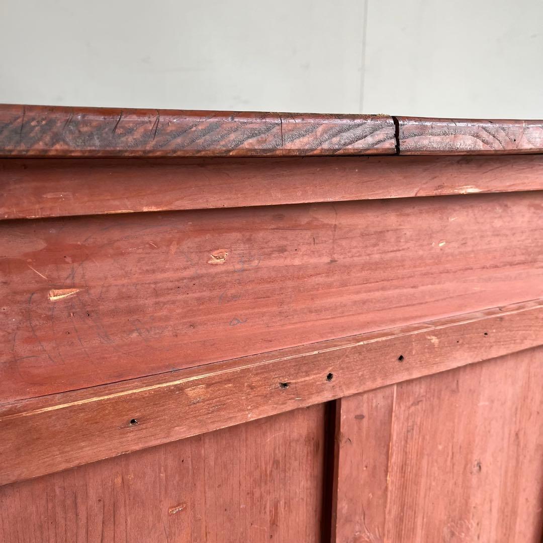 アンティーク 片袖机 デスク テーブル モダン レトロ 無垢材