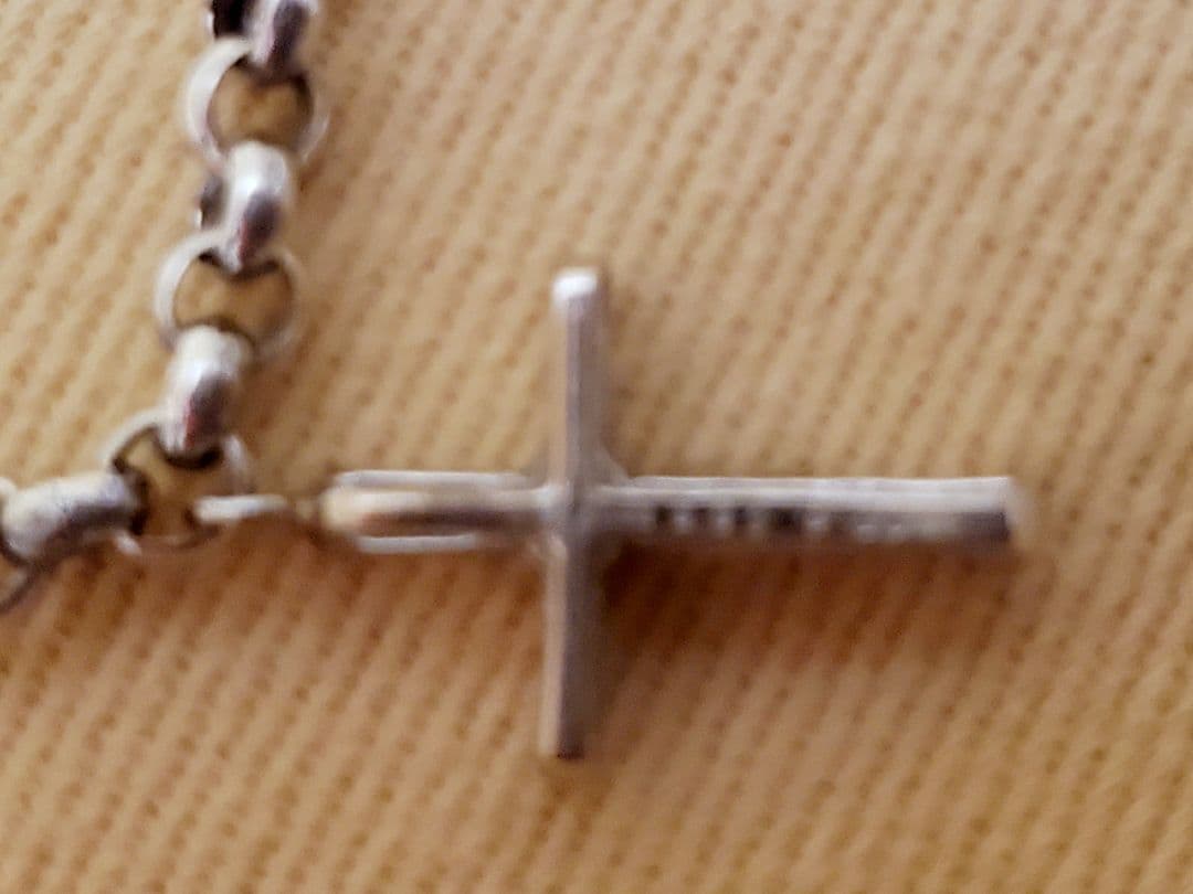 クロスダイヤモンドアンクレット　メンズ