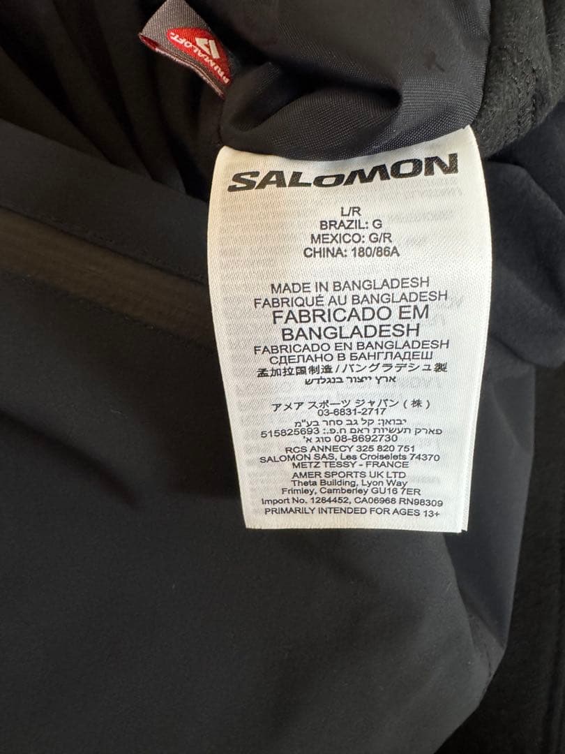 M*u様 【新品未使用】SALOMON スキーウェア　サスペンダーパンツ　メンズ