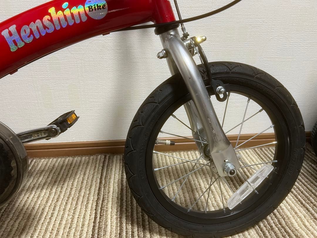 Henshinバイク 赤 幼児用自転車 14インチ