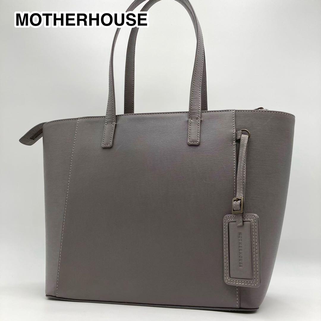 sy bloom✨ マザーハウス アンティーク トートバッグ 本革 グレー
