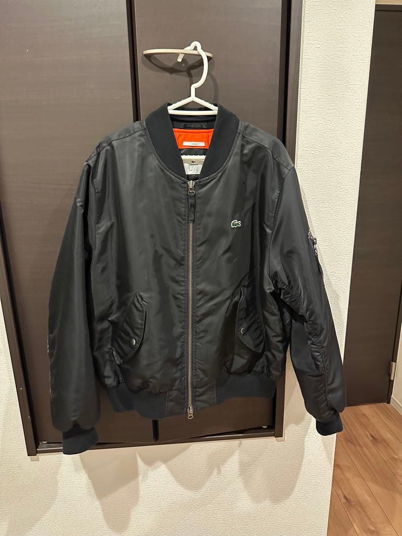 Lacoste ブラック MA-1ジャケット