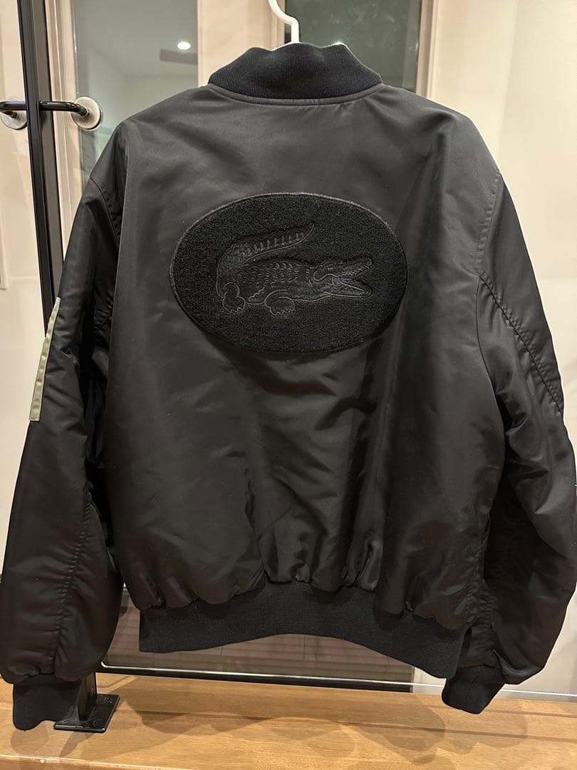 Lacoste ブラック MA-1ジャケット