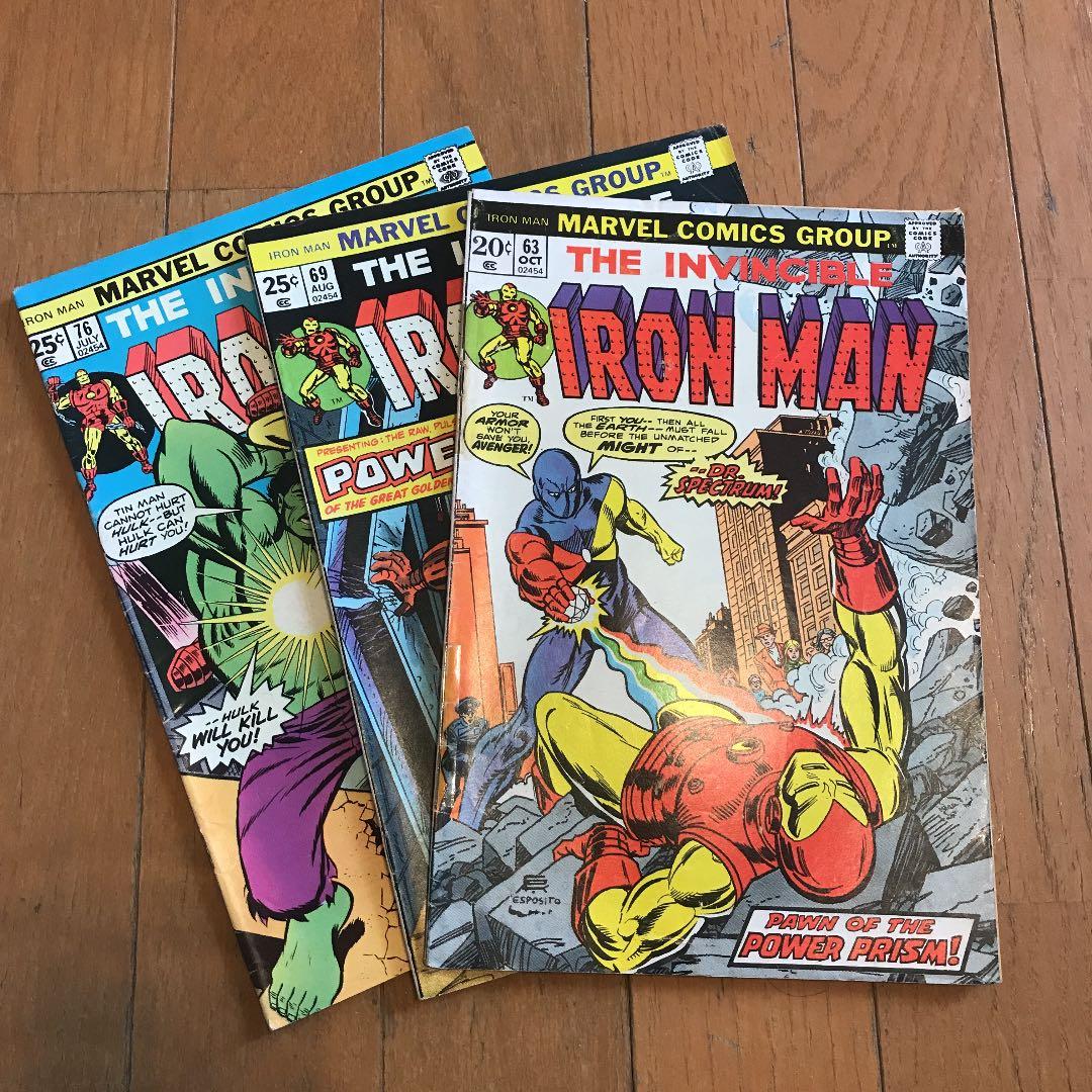 マーベルコミックス　アイアンマン　3冊