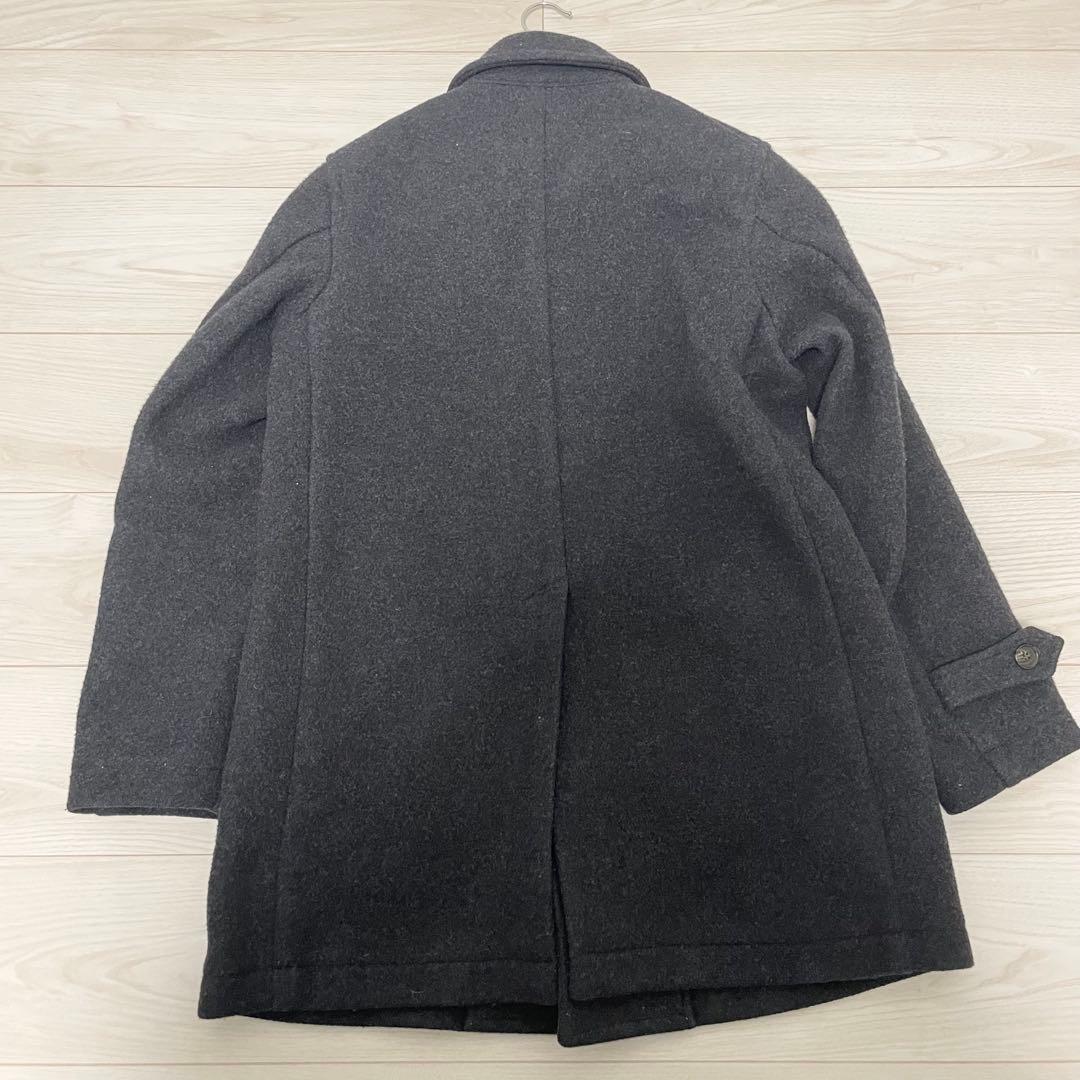 美品✨DANTON【ダントン】ウールモッサ シングルコート チャコールグレー　L