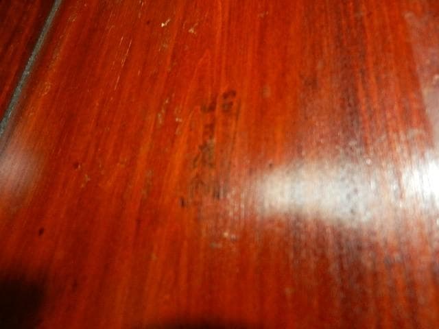 伊勢春慶五段入り子「切溜（きりだめ）」（時代物生活漆器　「いせ山田」の銘印）