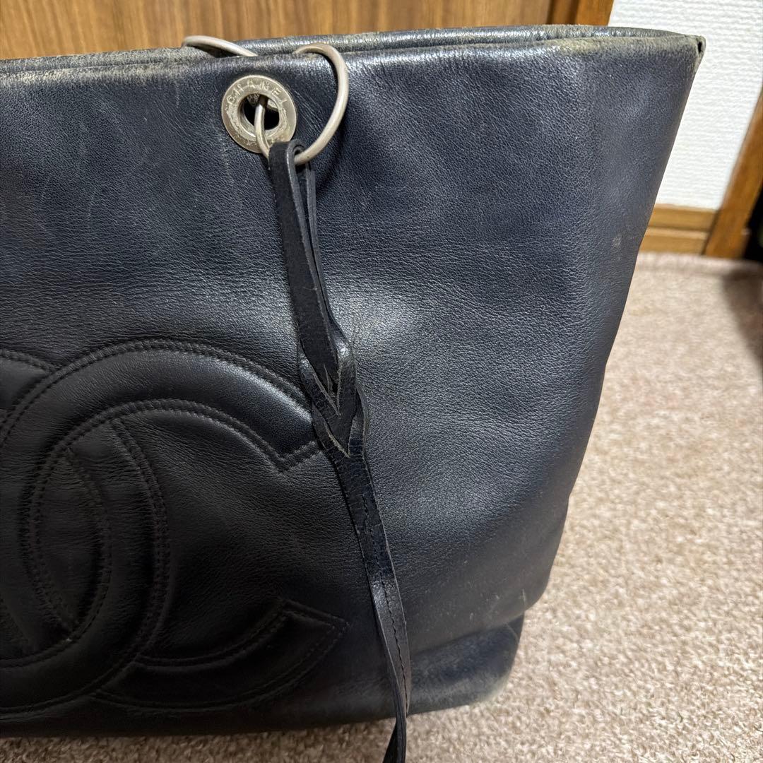 ヴィンテージ シャネル レザートートバッグ