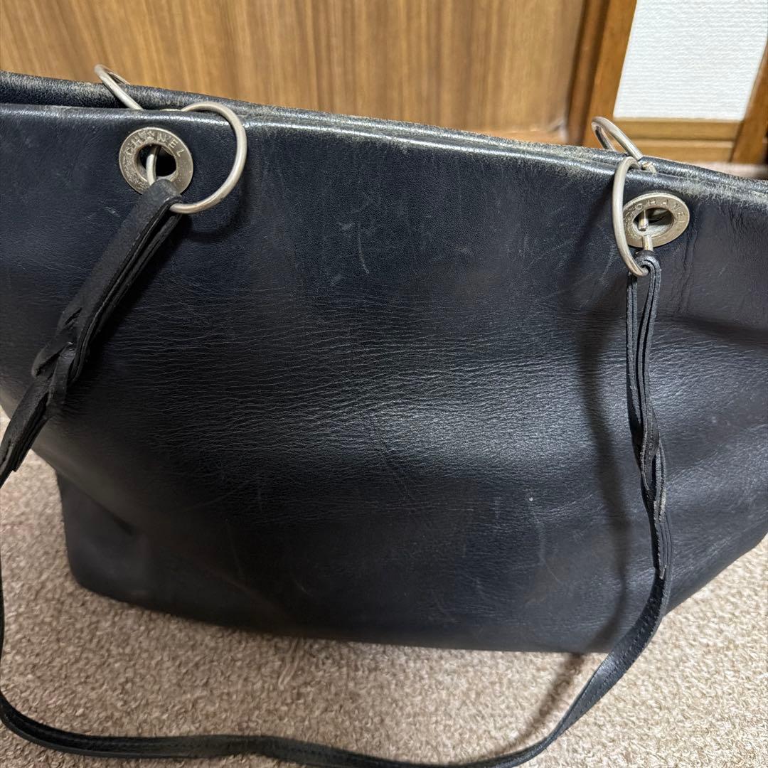 ヴィンテージ シャネル レザートートバッグ