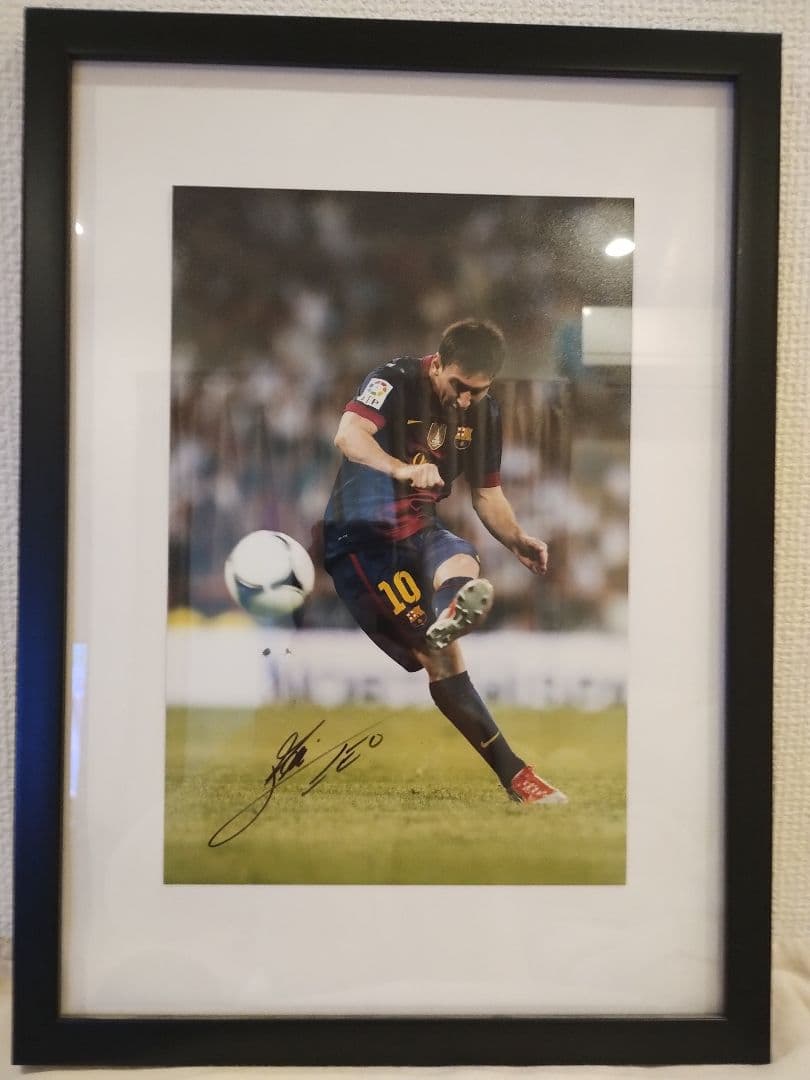 【〜6/15まで特価 1.5万→1.3万】メッシー サイン入り写真