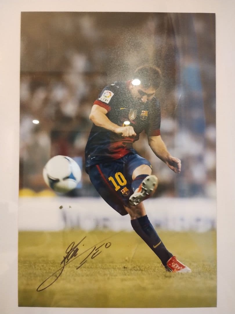 【〜6/15まで特価 1.5万→1.3万】メッシー サイン入り写真