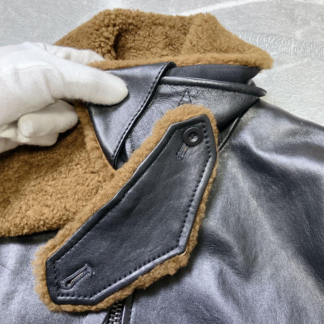 【極美品】COACH G-1 フライトジャケット 襟ボア ラムレザー 短丈 S