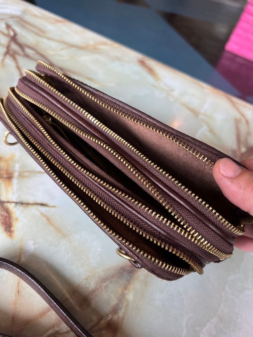 RRL ダブルアールエル　三層クラッチバッグ