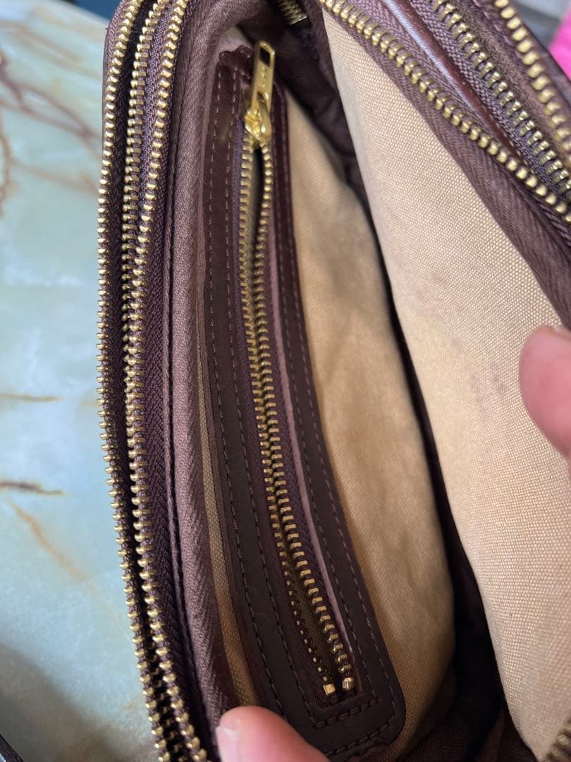 RRL ダブルアールエル　三層クラッチバッグ