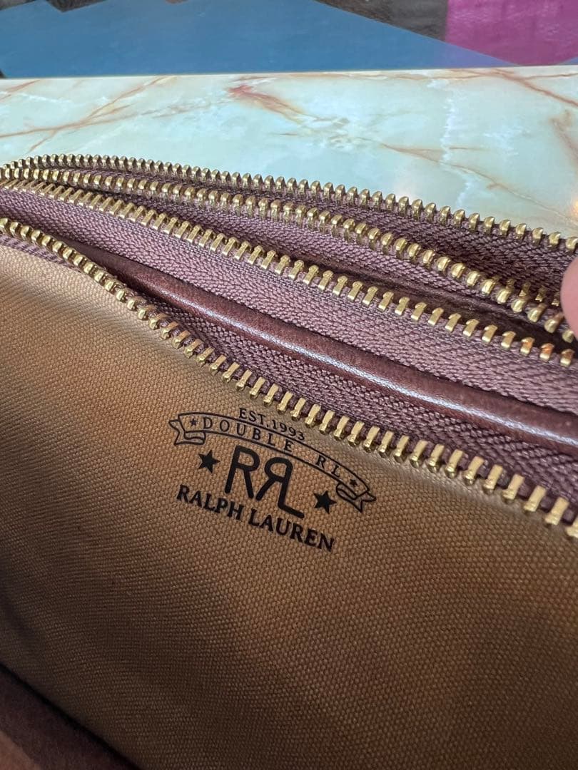 RRL ダブルアールエル　三層クラッチバッグ