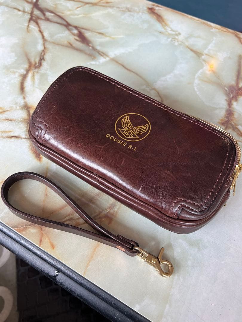 RRL ダブルアールエル　三層クラッチバッグ