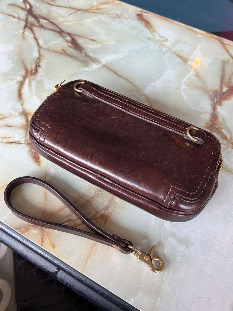 RRL ダブルアールエル　三層クラッチバッグ