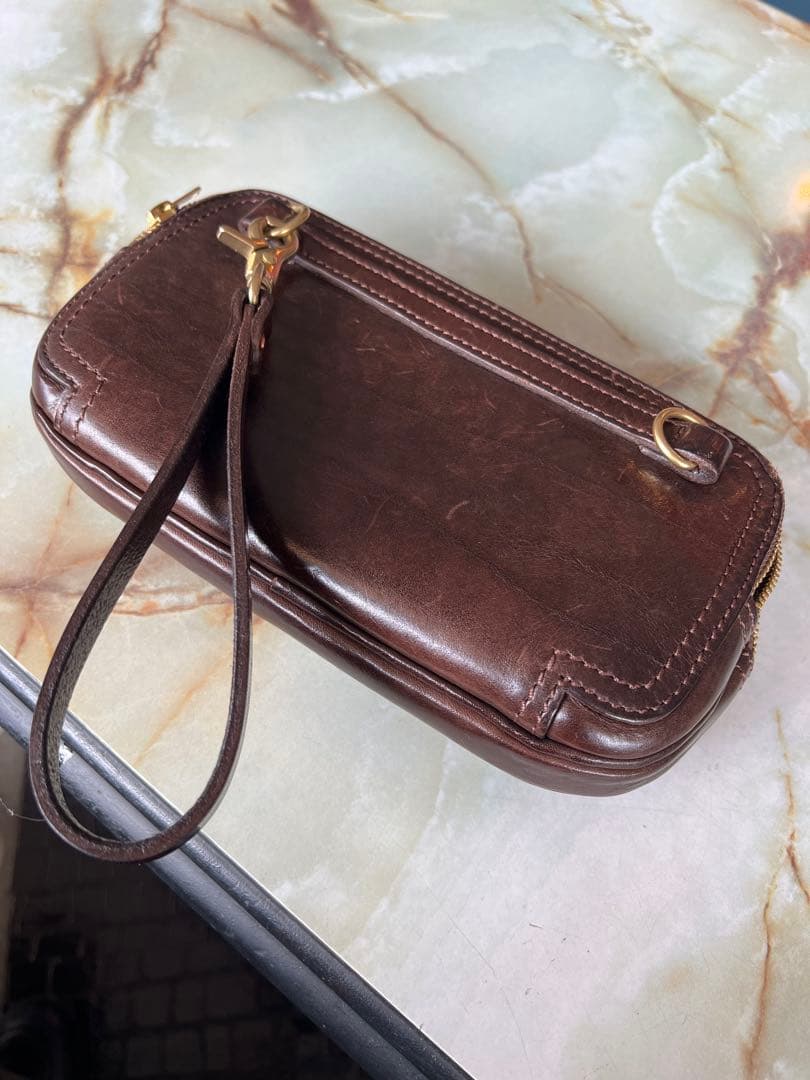 RRL ダブルアールエル　三層クラッチバッグ