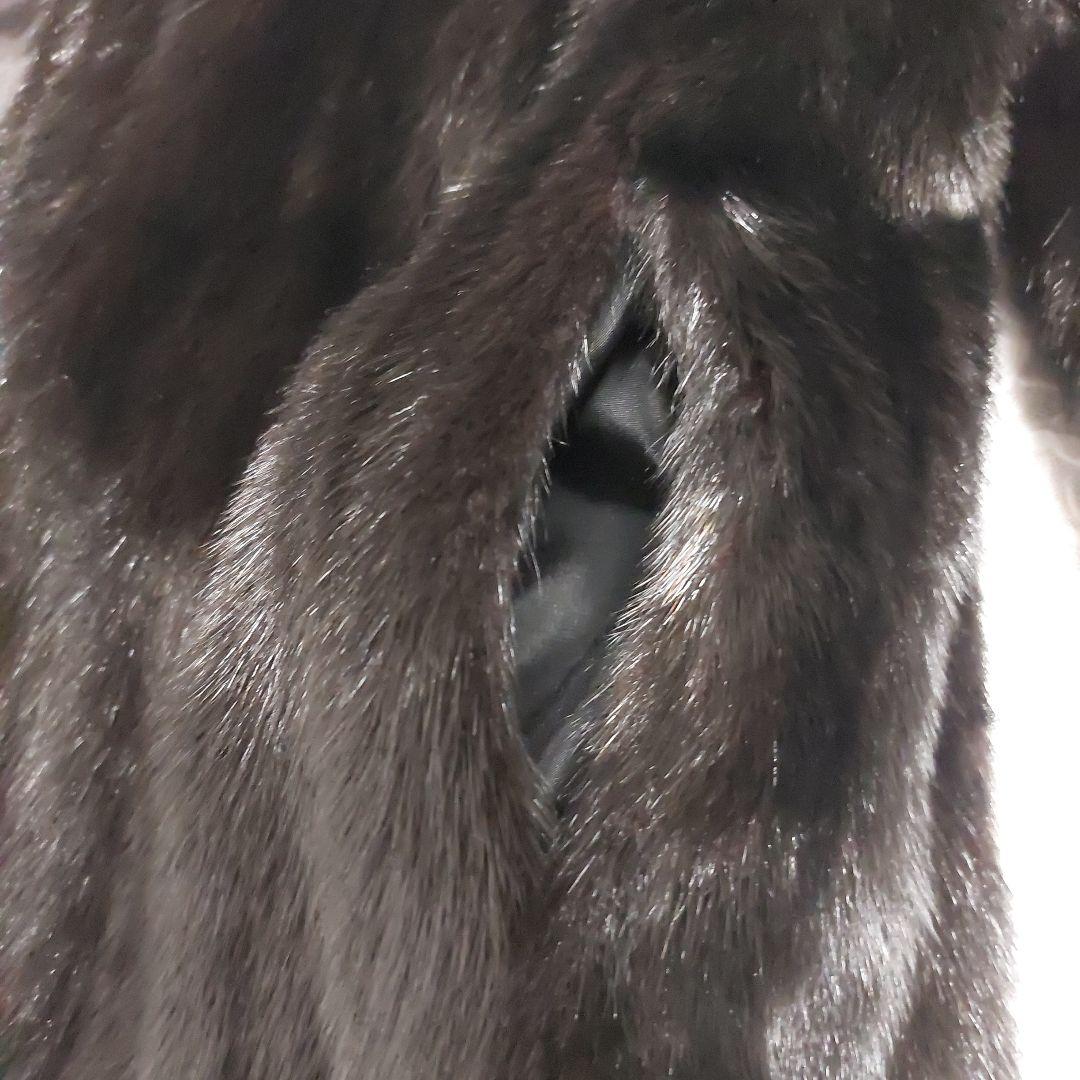 11号 リアルミンク MG Sable FUR 毛皮コート ロング丈 日本製