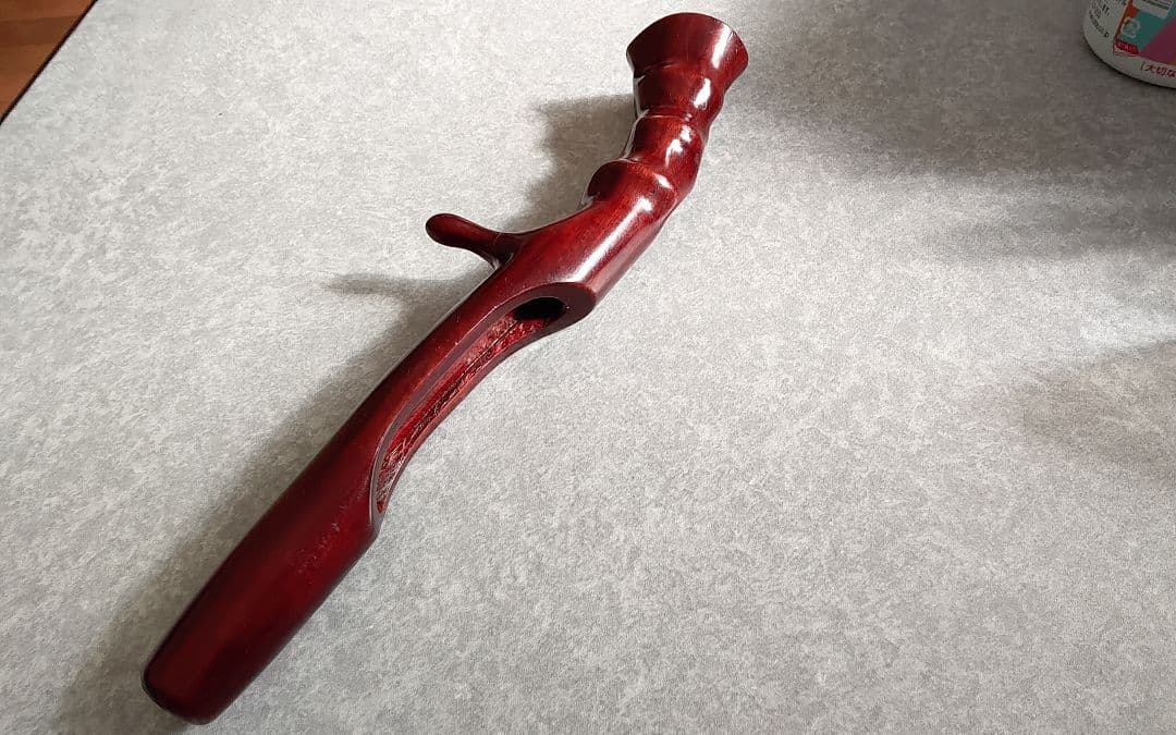 メガバスアームズ風グリップ　ウッドグリップ　ベイトグリップ