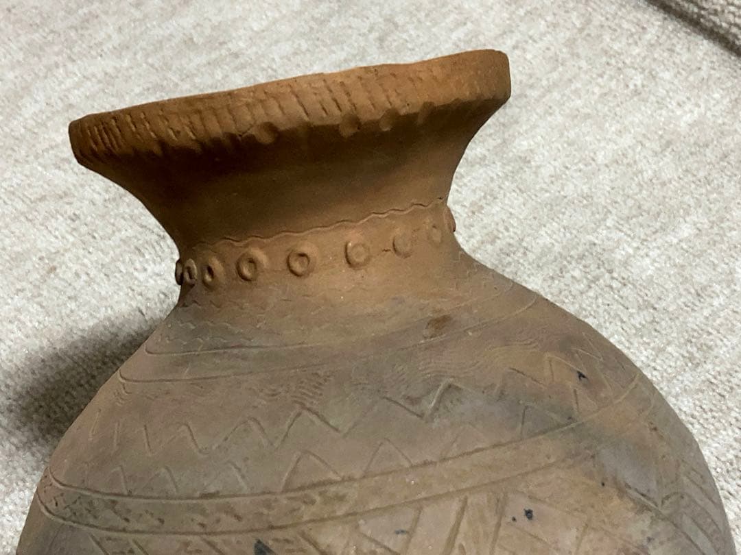 弥生時代後期　上台遺跡　弥生土器　骨董　アンティーク　土器　彫刻　像　古代　出土