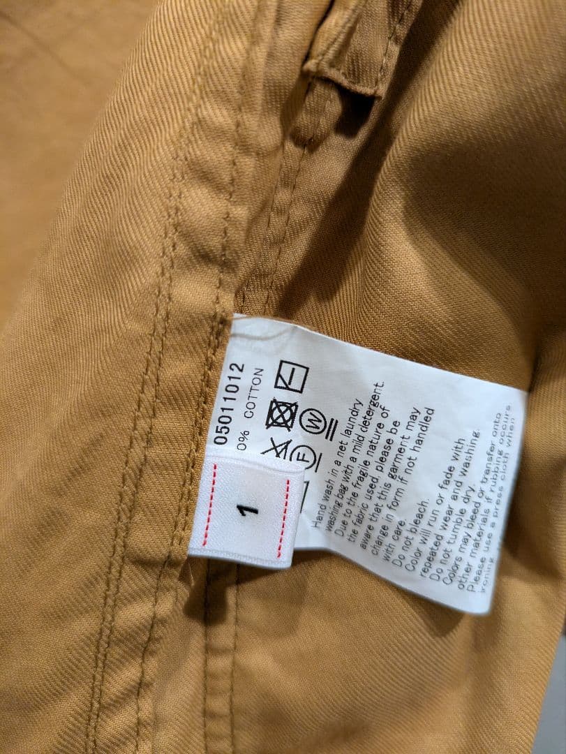 VISVIM ラモシャツ 　イエローベージュ　サイズ1