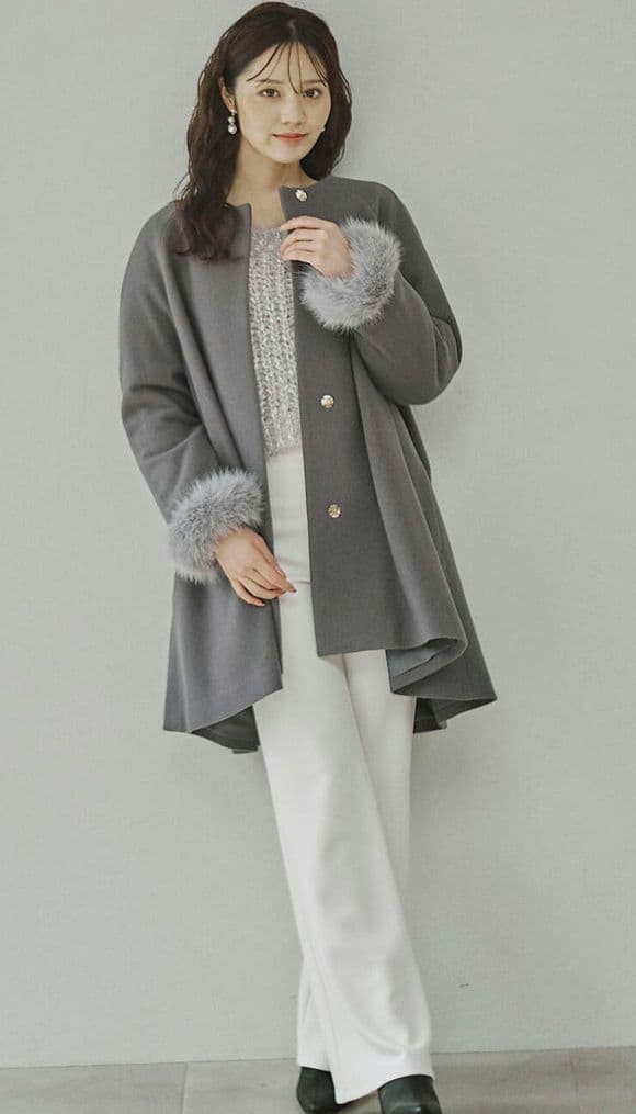 【新品】プロポーションボディドレッシング　イレヘムミドル丈コート