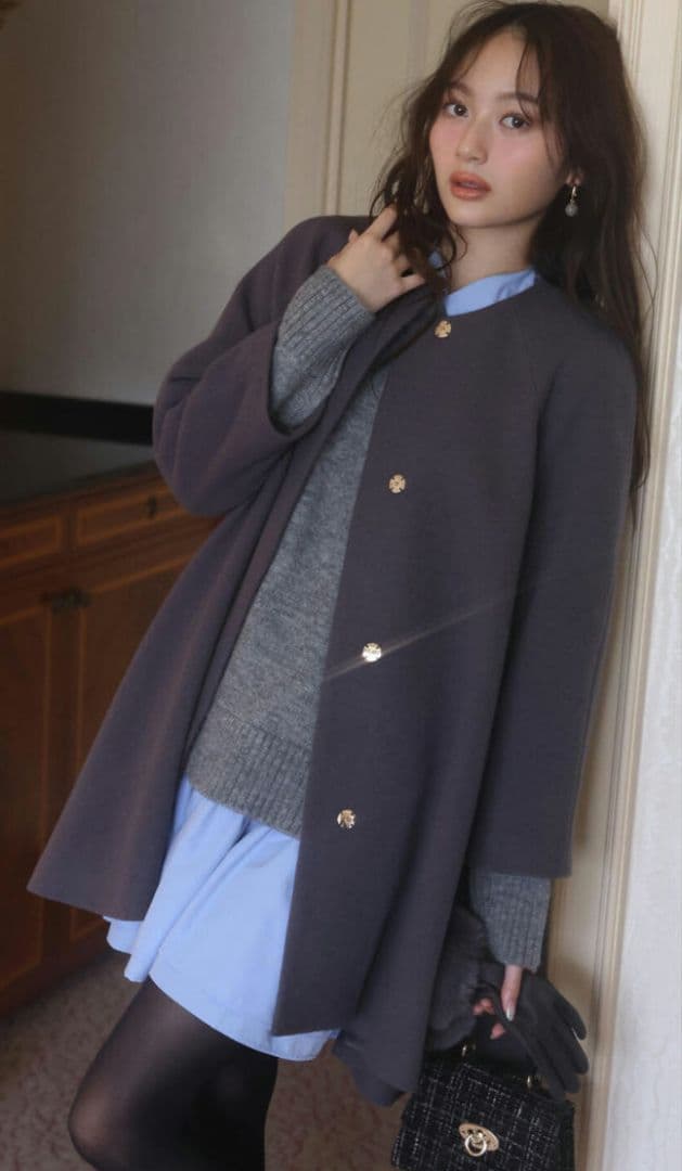 【新品】プロポーションボディドレッシング　イレヘムミドル丈コート