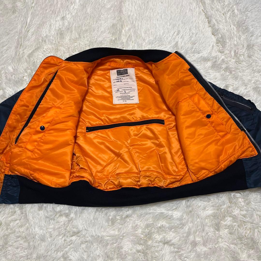 【美品】CONCORD MA-1フライトジャケット　ネイビー　サイズS