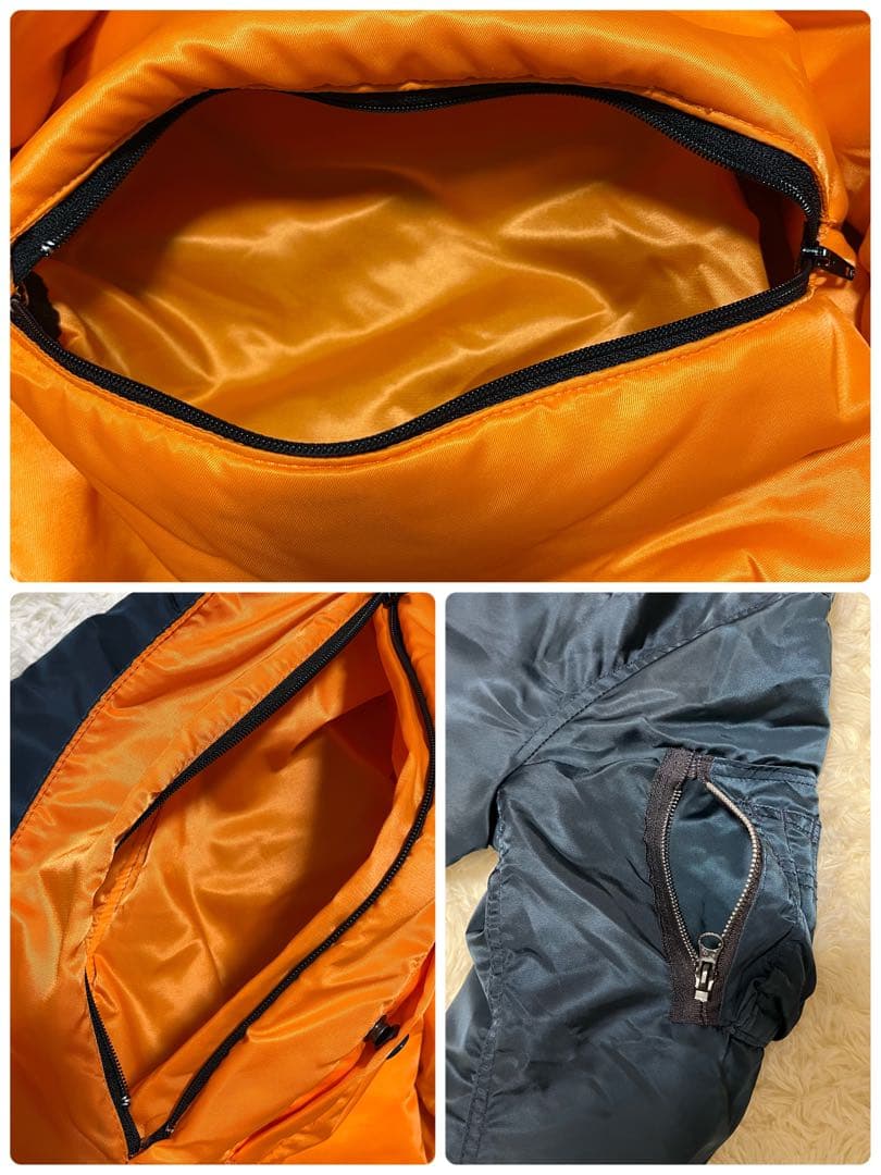 【美品】CONCORD MA-1フライトジャケット　ネイビー　サイズS