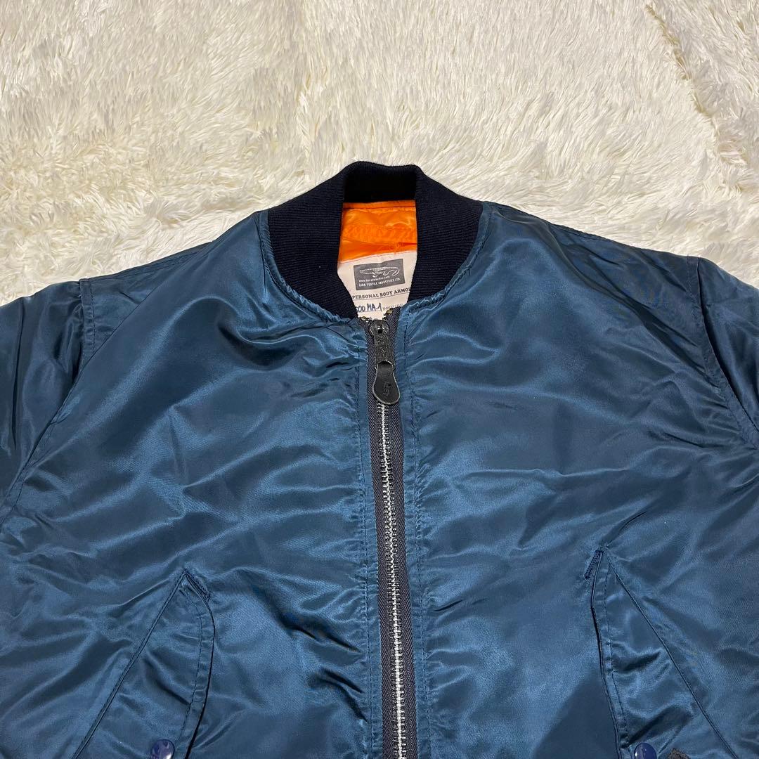 【美品】CONCORD MA-1フライトジャケット　ネイビー　サイズS