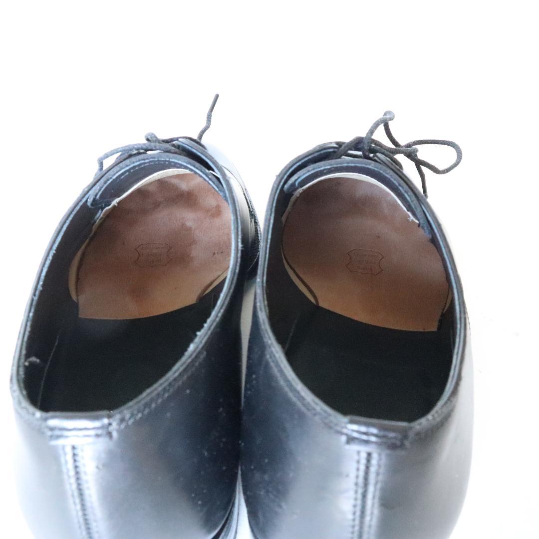 美品　バーバリー　大塚製靴　外羽根プレーントゥ　黒　25.5cm EEE
