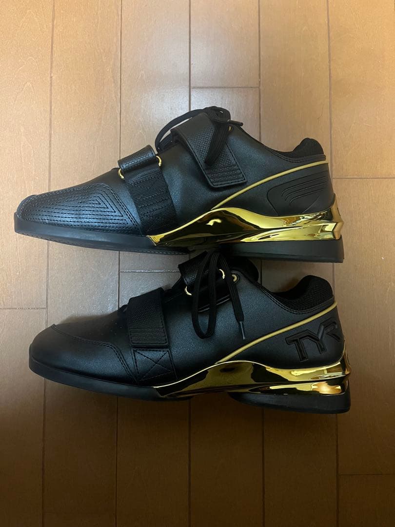 TYR リフティングシューズ ブラック/ゴールド US M9.5