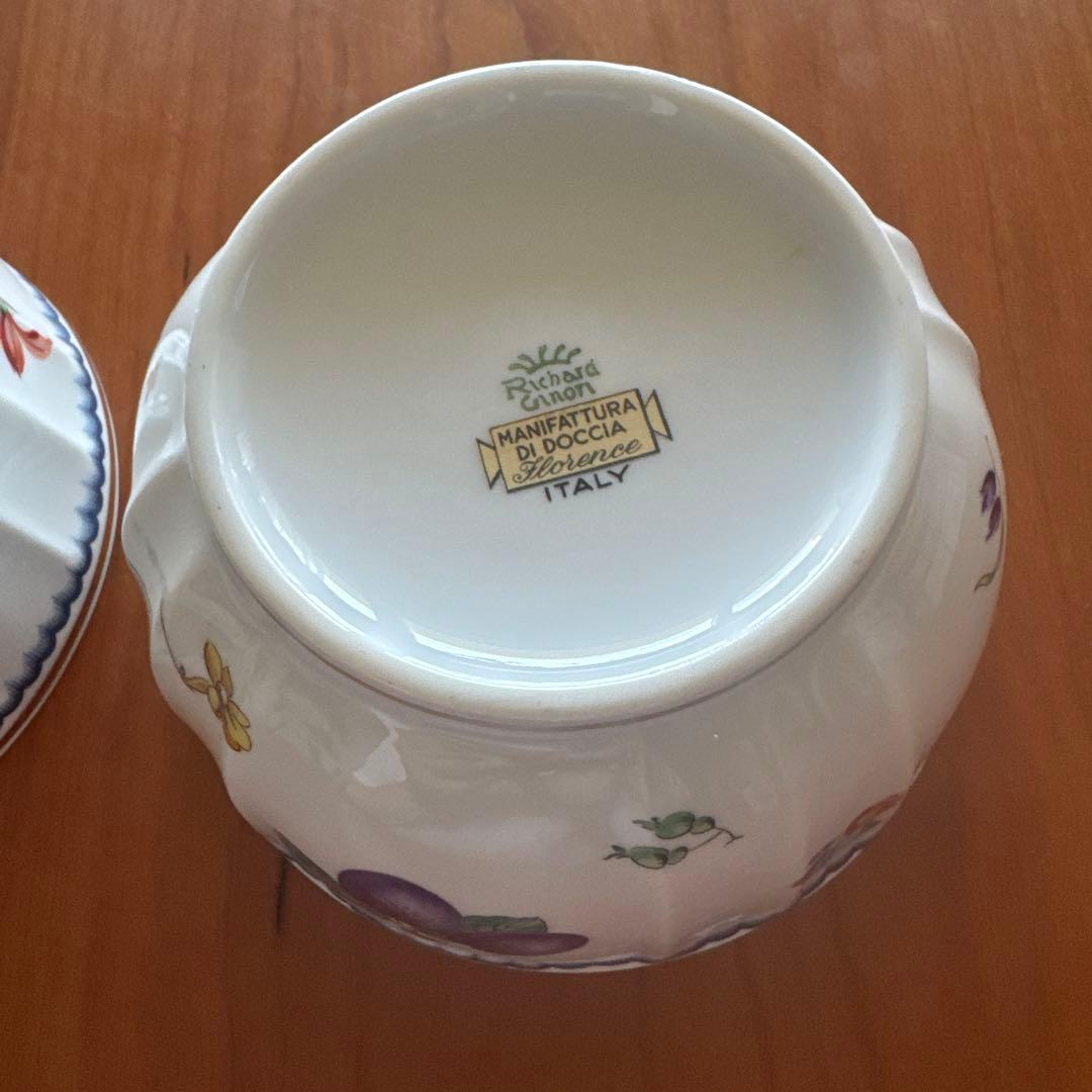 リチャードジノリ　イタリアンフルーツ柄　ボウル　USED