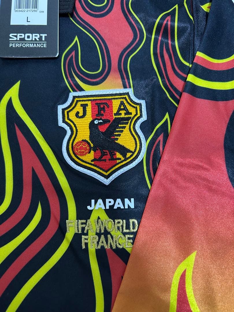日本代表 川口能活 1998 W杯　GK 炎 ユニフォーム キーパー　L 新品