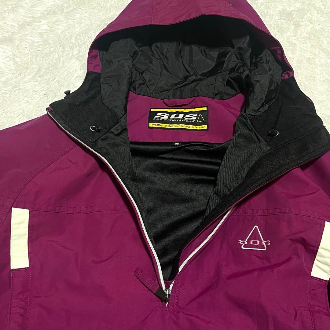 SOS スノーウェア　セットアップ　スキーウェア　ハーフジップ　スノボウェア