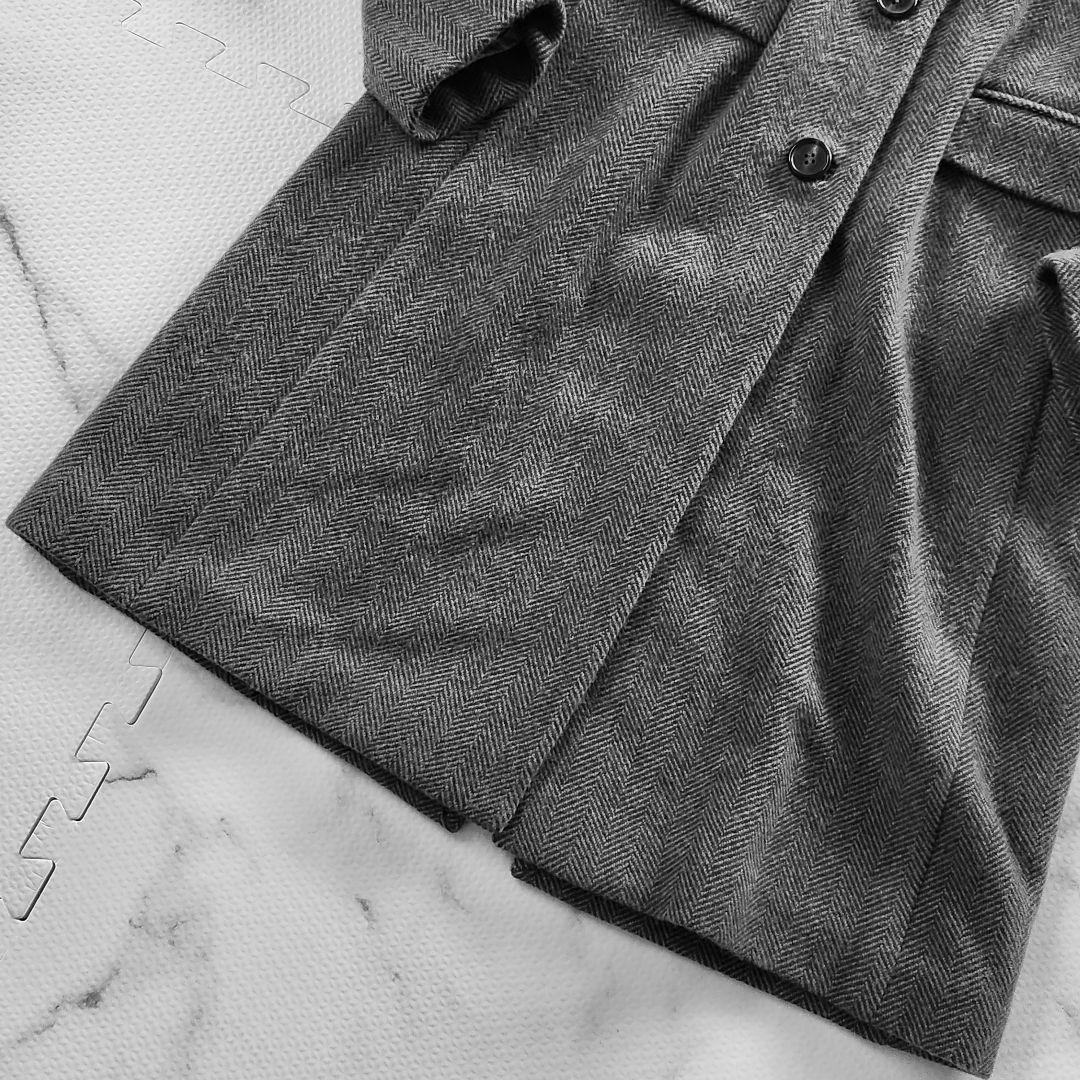 入手困難✨エトロ チェスターコート カシミヤ ヘリンボーン 大きいサイズ